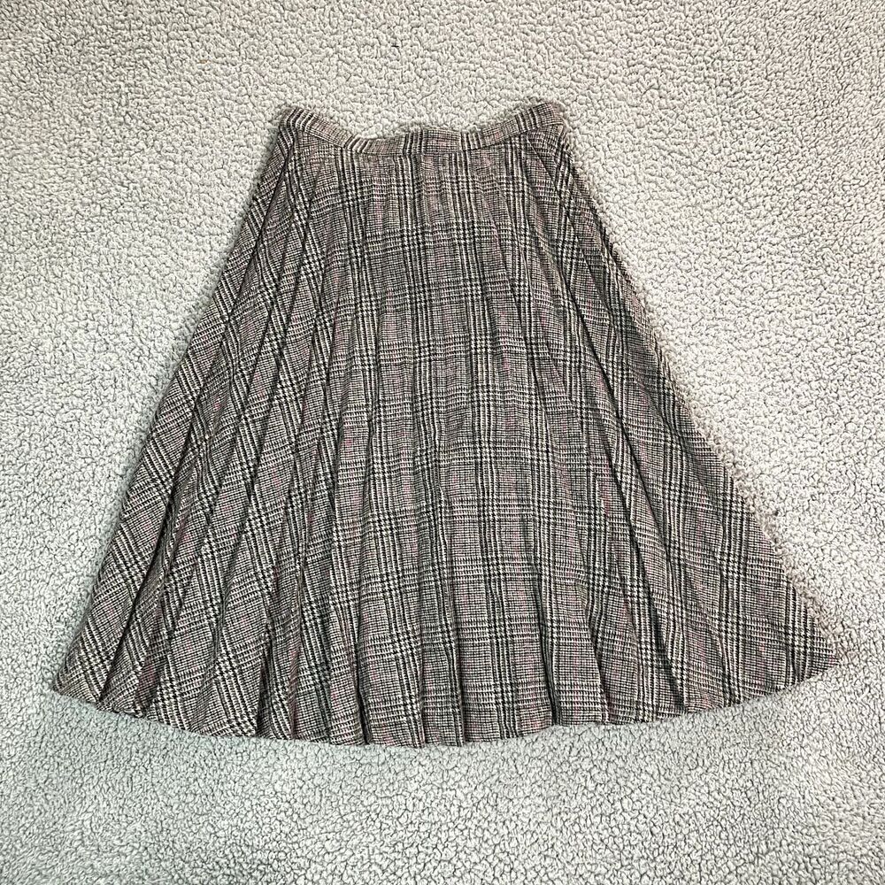 Vintage Rolling Hills In Pacifica Skirt Women's Plaid Gray Size 0 Waist 24